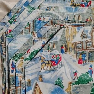 Winter Wonderland Placemats with Sleigh Ride Design